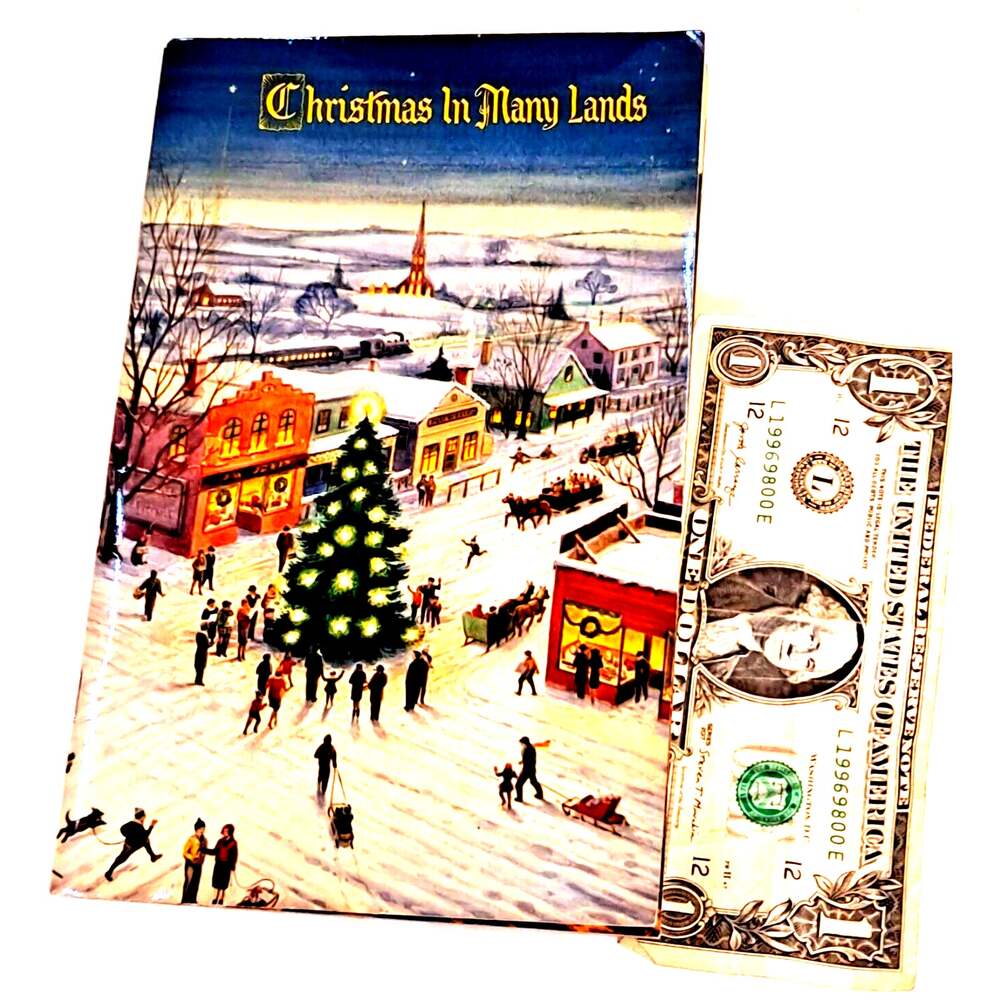 Christmas In Many Lands by Ideals Pub. Co. - 1950 Never Used Gift Book